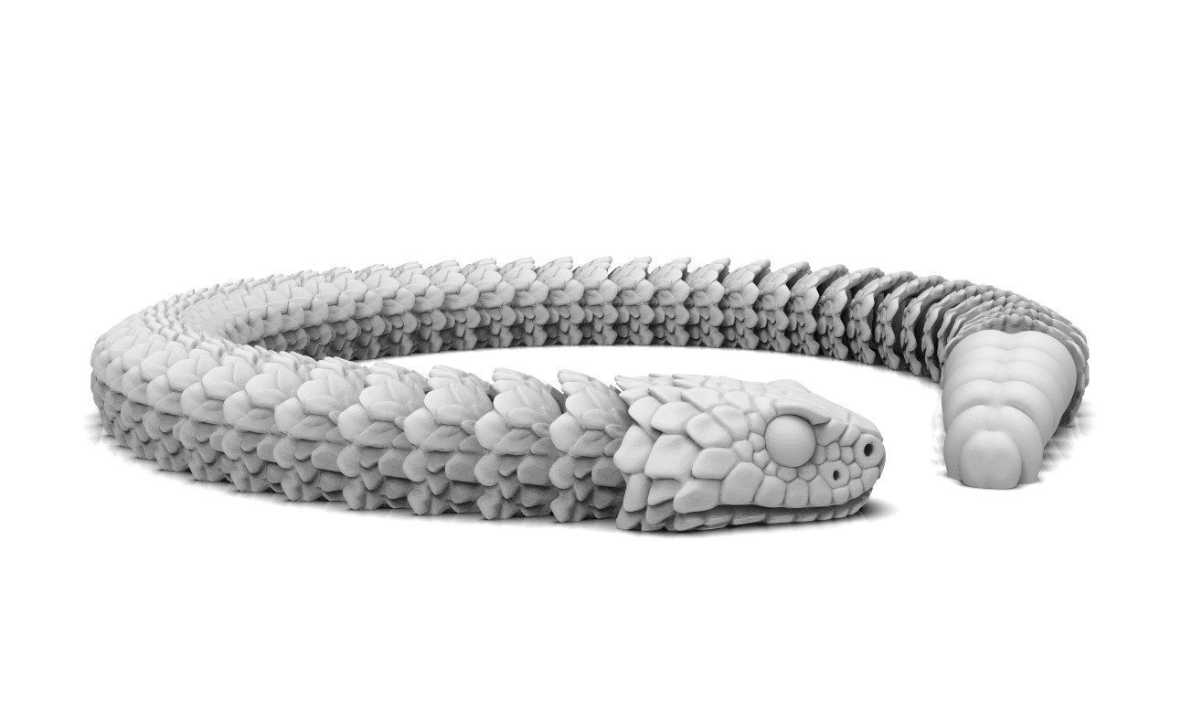 Articulated Snake 3D print model_1
