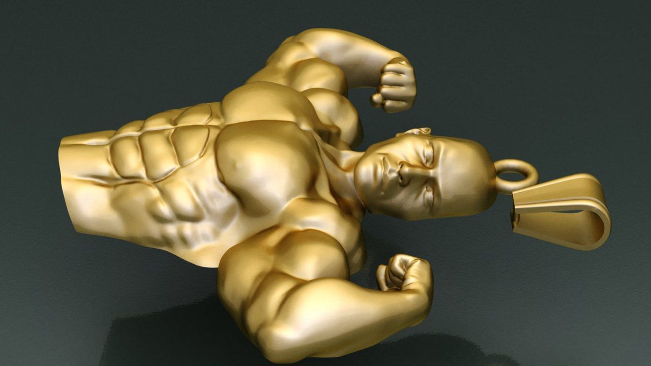 Bodybuilder 3D print model_1