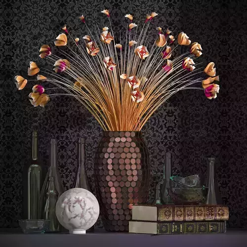 Tableware flowers in vase