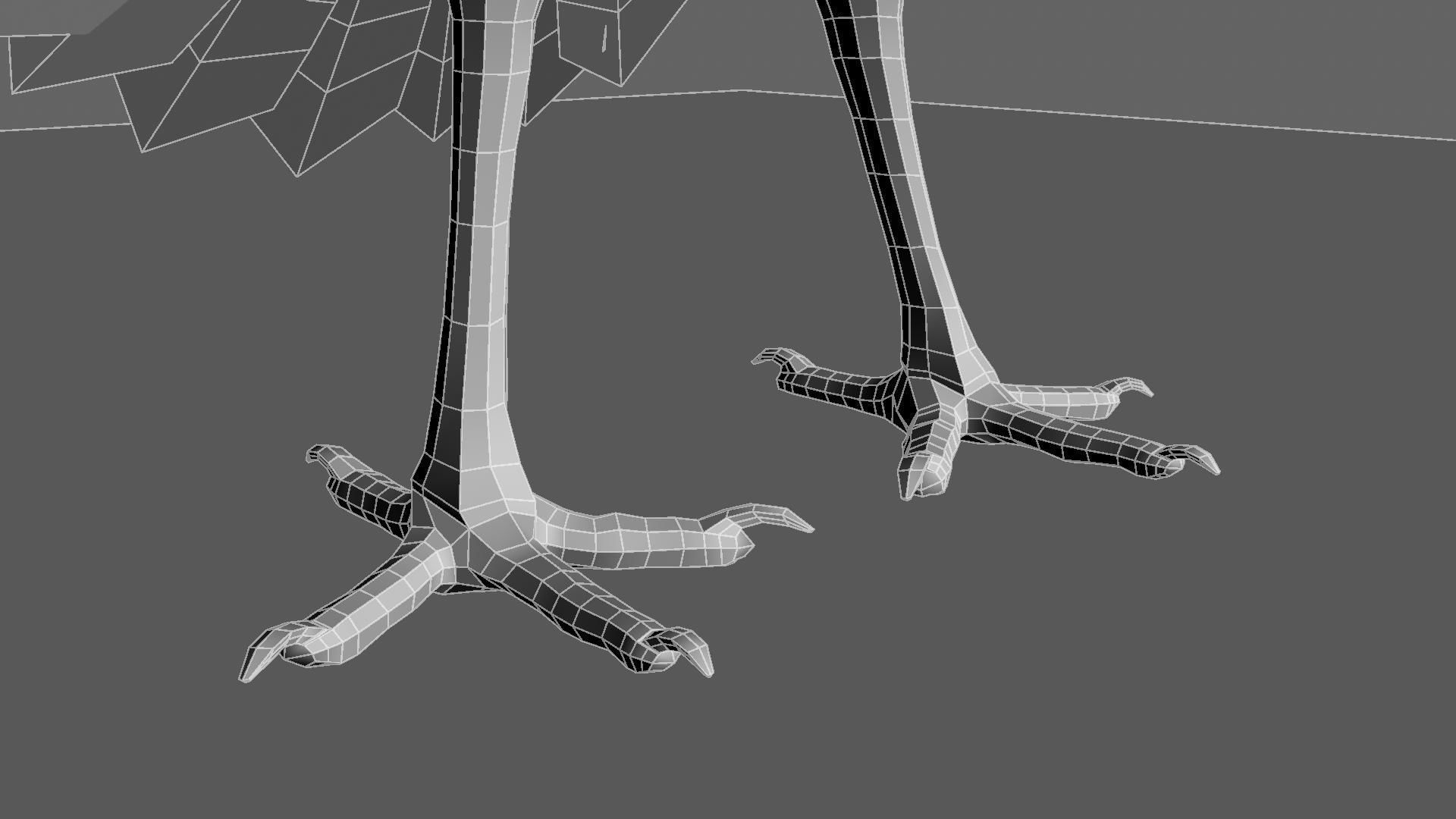 Scarlet-ibis Rigged 3D model_24