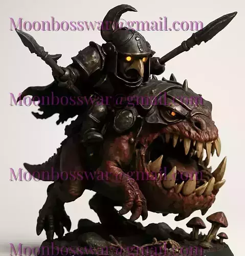 Moonboss from the world of Warhammer 3D print model