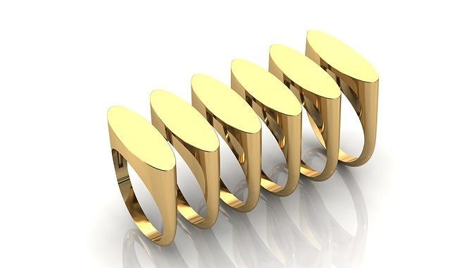 Signet ring 3D print model 3D print model