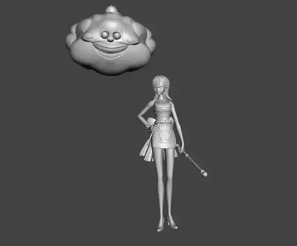 Nami and Zeus Wano 3D Model 3D print model