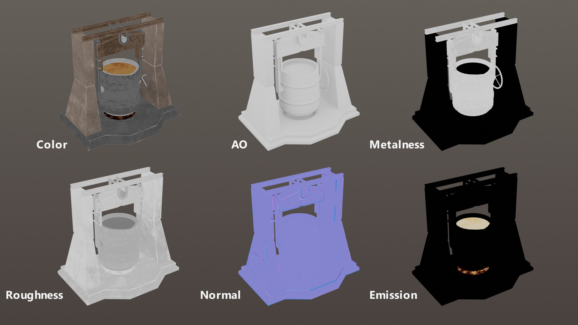 Foundry Low-poly 3D model_8