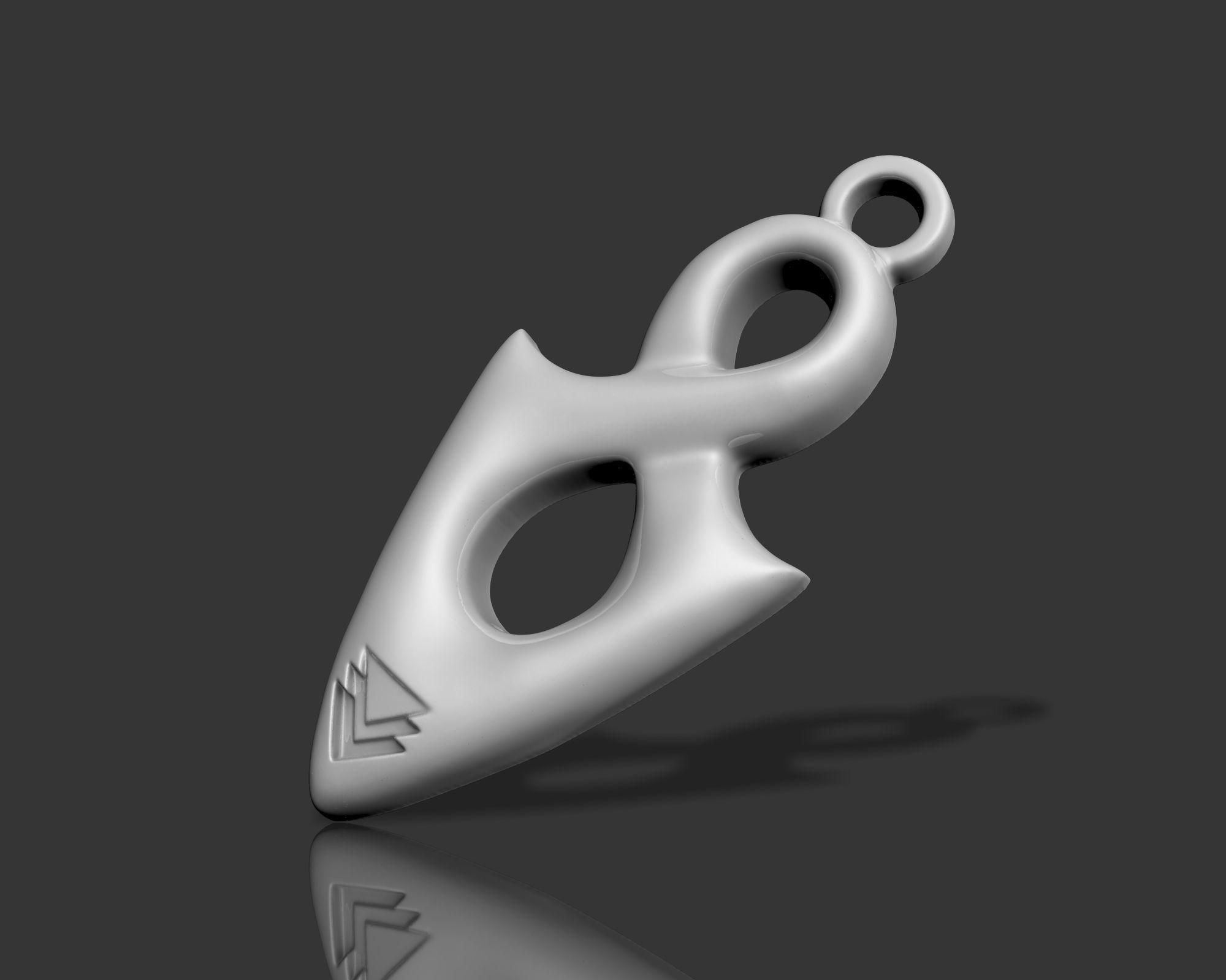 INFINITY PENDANT 3D print model_2