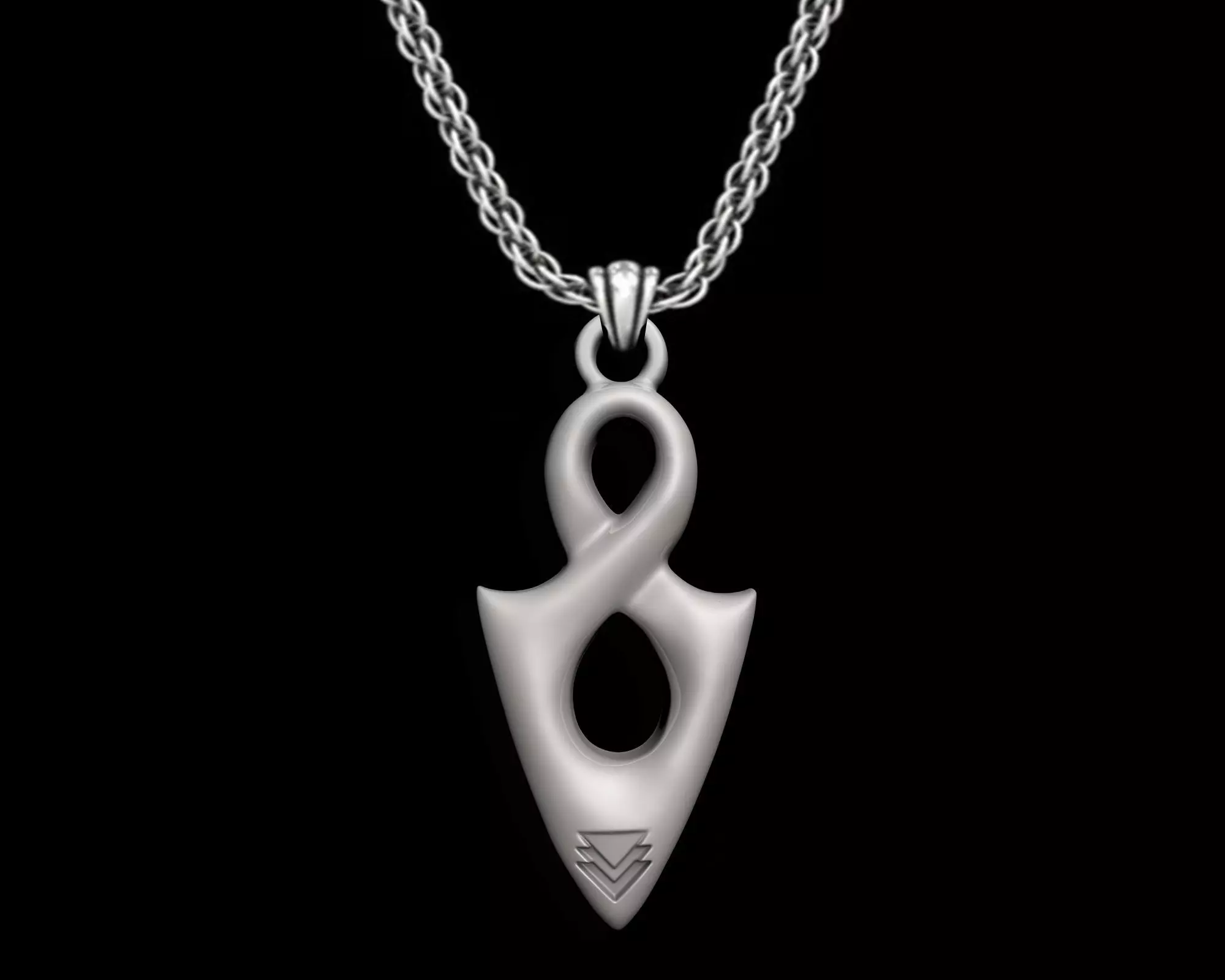 INFINITY PENDANT 3D print model_0