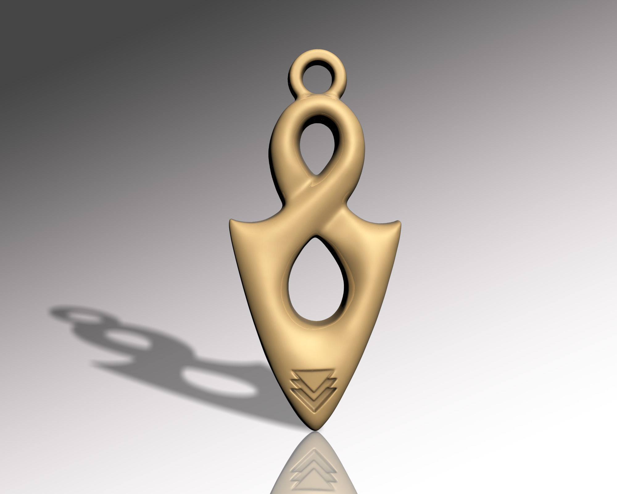 INFINITY PENDANT 3D print model_3