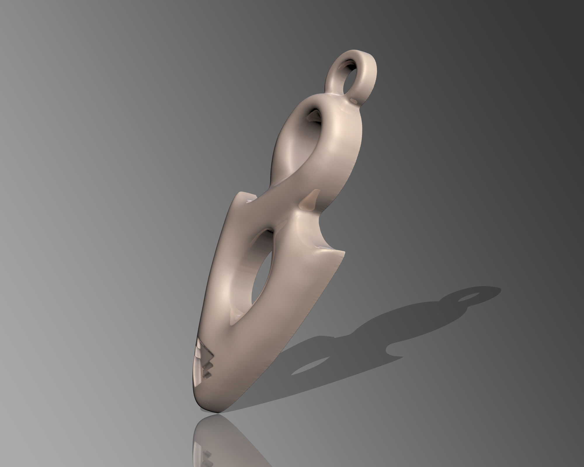 INFINITY PENDANT 3D print model_6