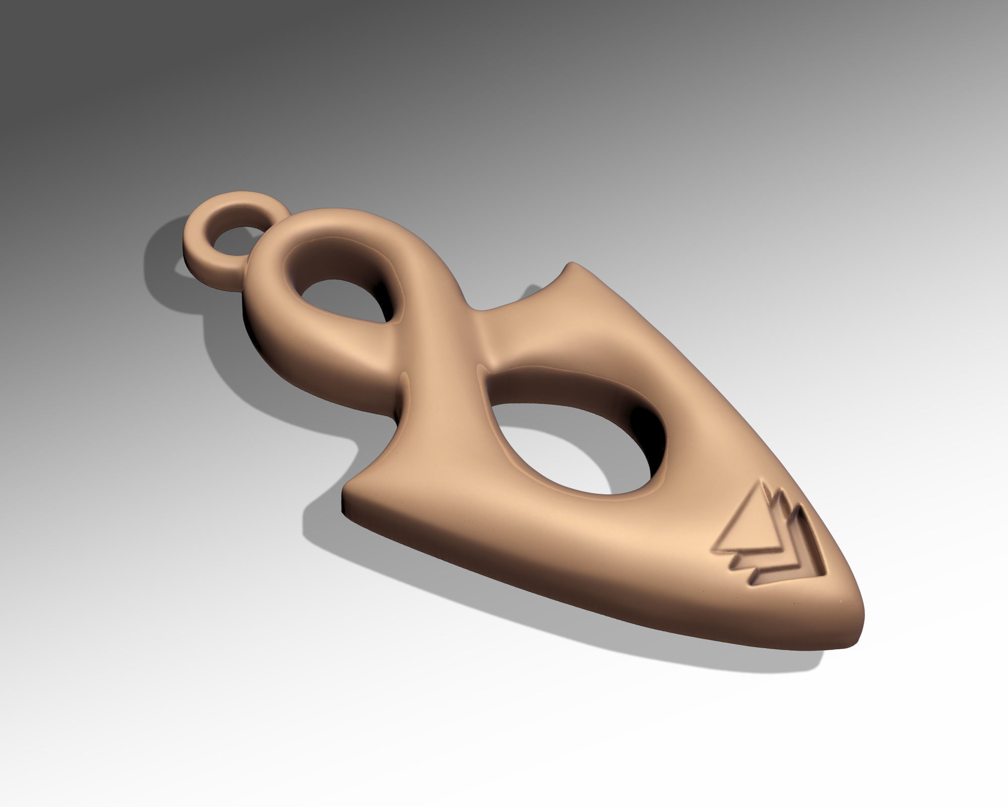 INFINITY PENDANT 3D print model_4