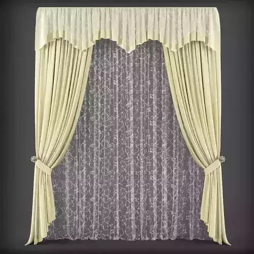 Curtain 3D model 204