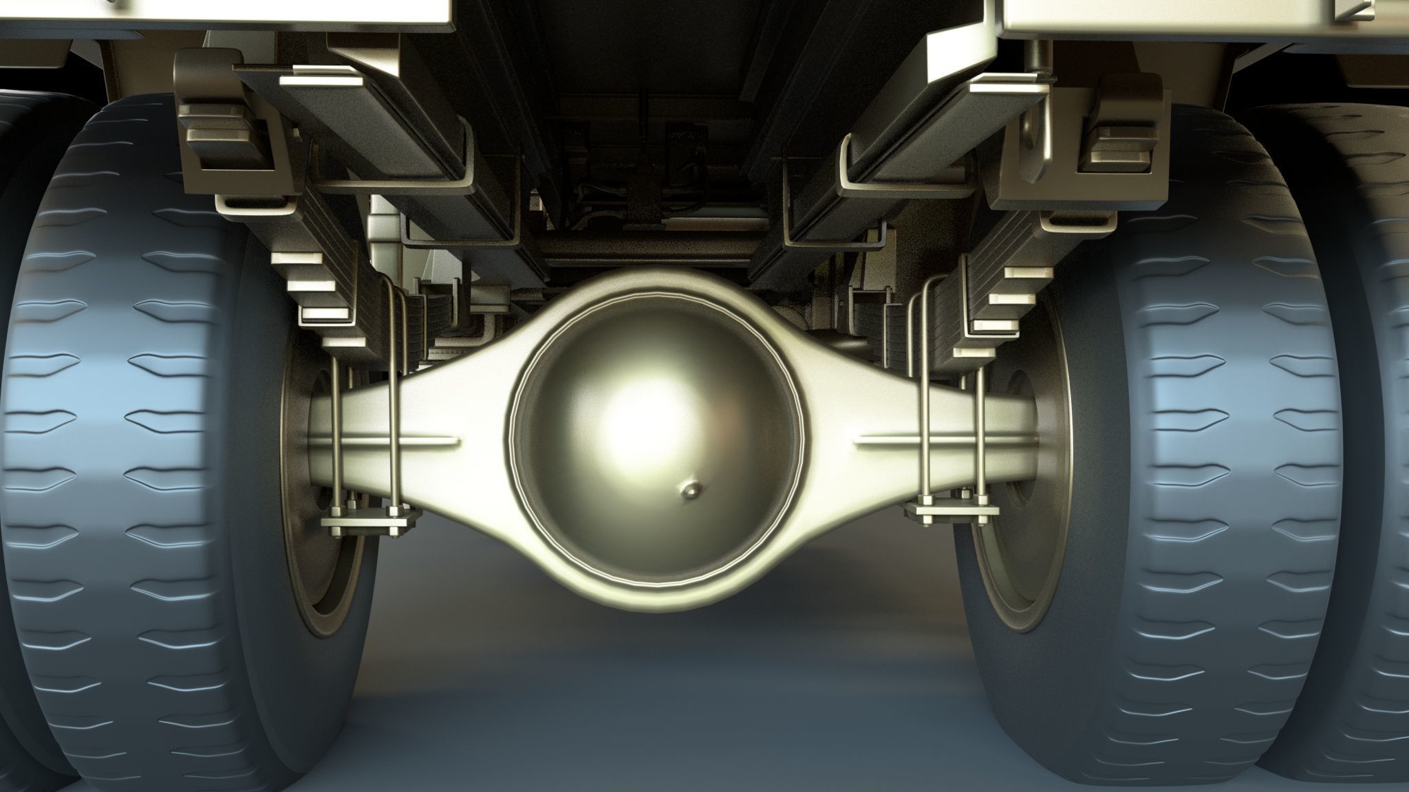 Millitary Truck Low-poly 3D model_10