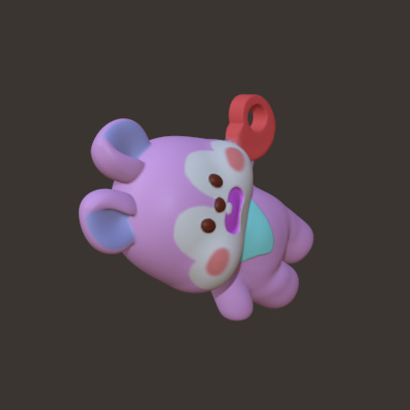 BT21 Keychain Bag Charm - Hanging Mang 3D print model_1