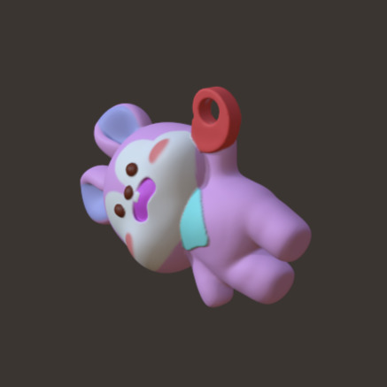BT21 Keychain Bag Charm - Hanging Mang 3D print model_2