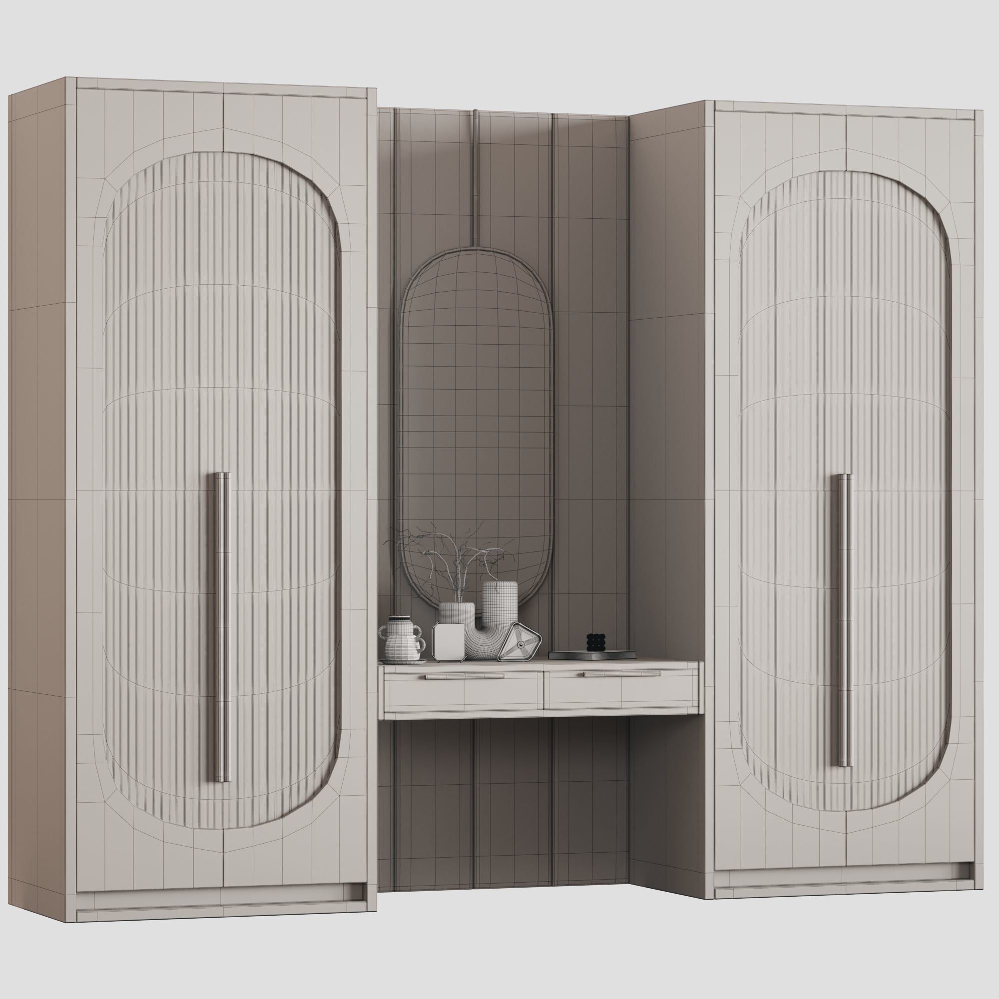 Designing Luxurious Wardrobee 3D model_13