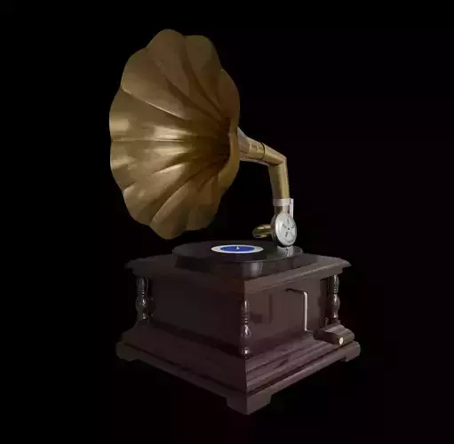 Phonograph 3D model