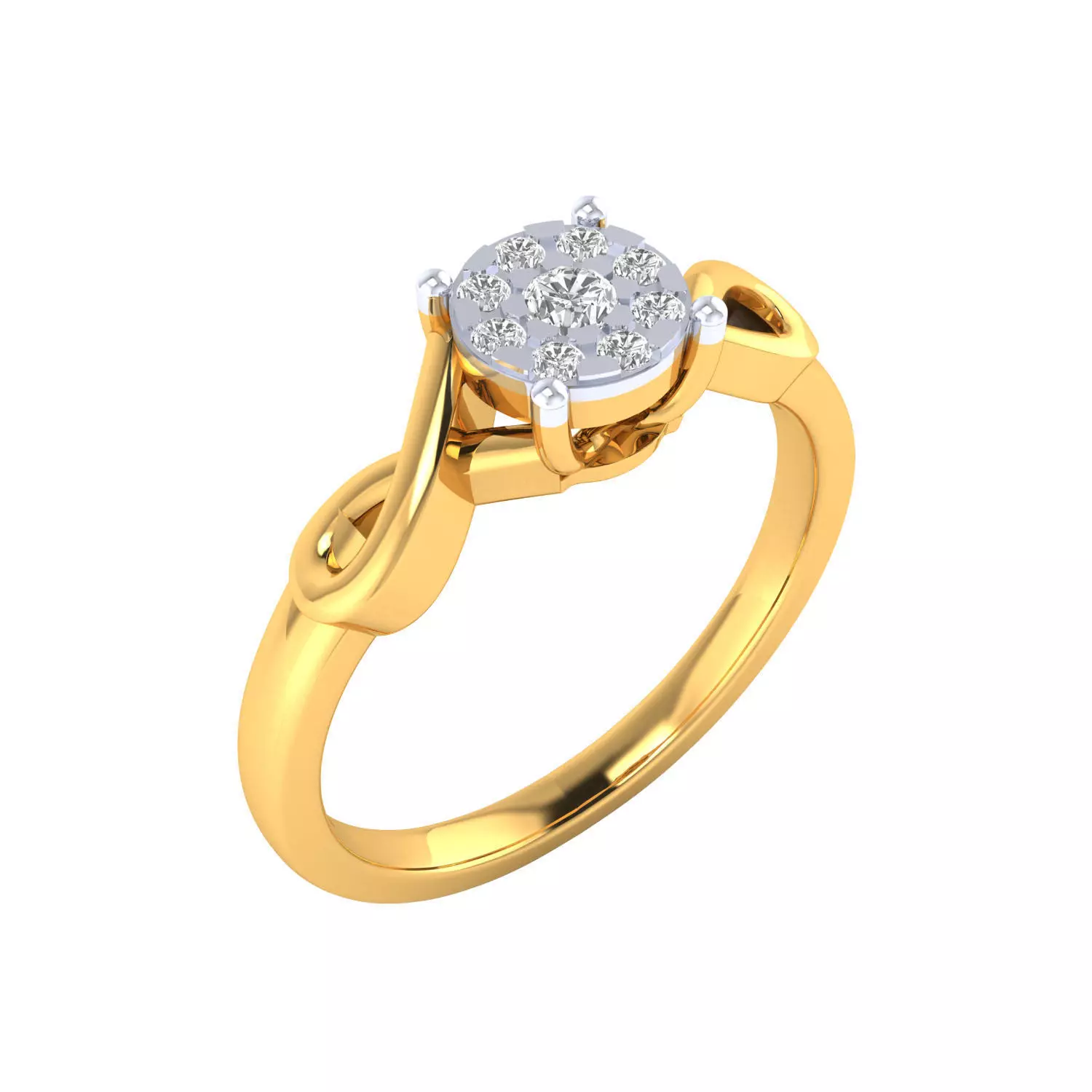 Women Ring Render 3dm STL MTL SLC JCD OBJ FBX Details 3D print model_0
