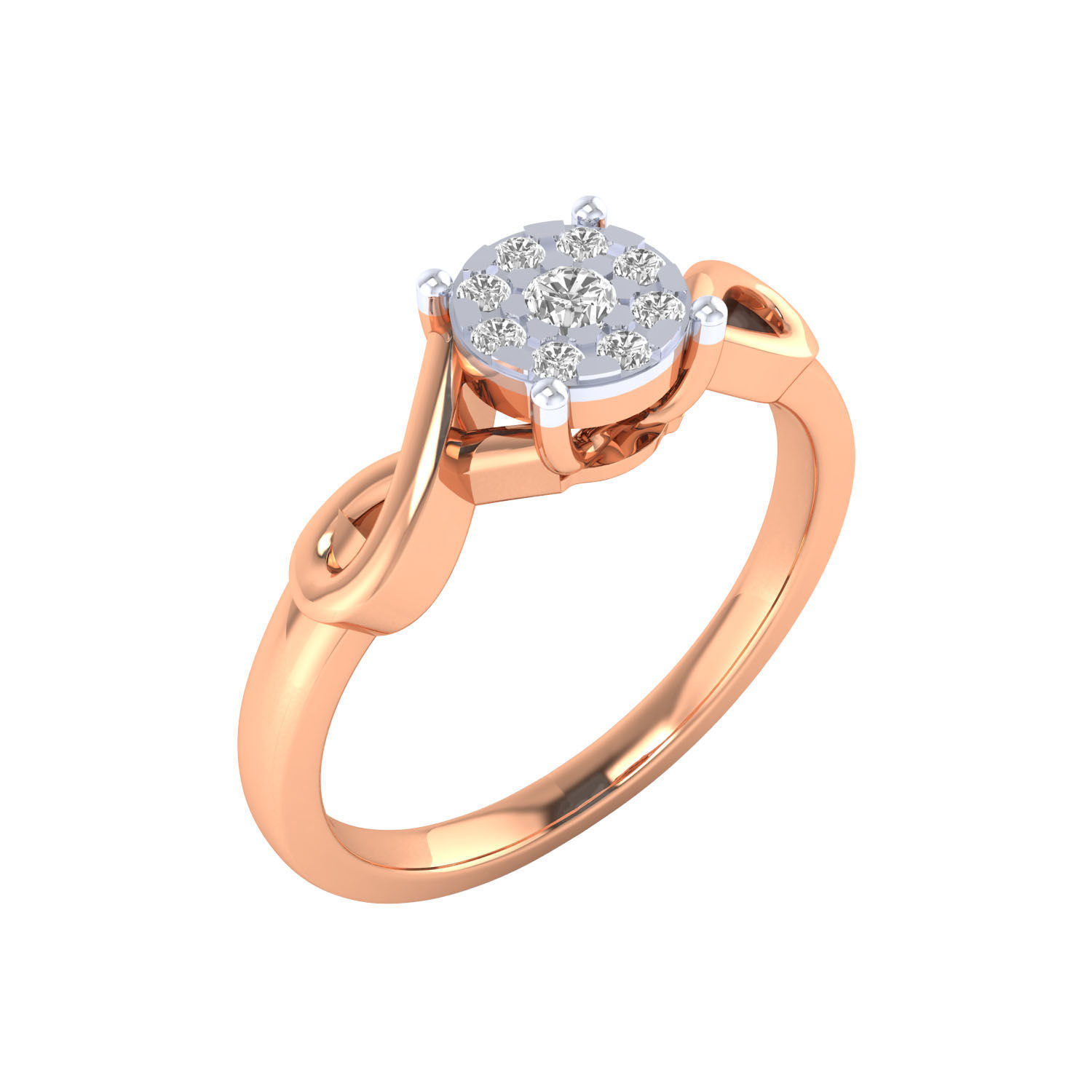Women Ring Render 3dm STL MTL SLC JCD OBJ FBX Details 3D print model_1