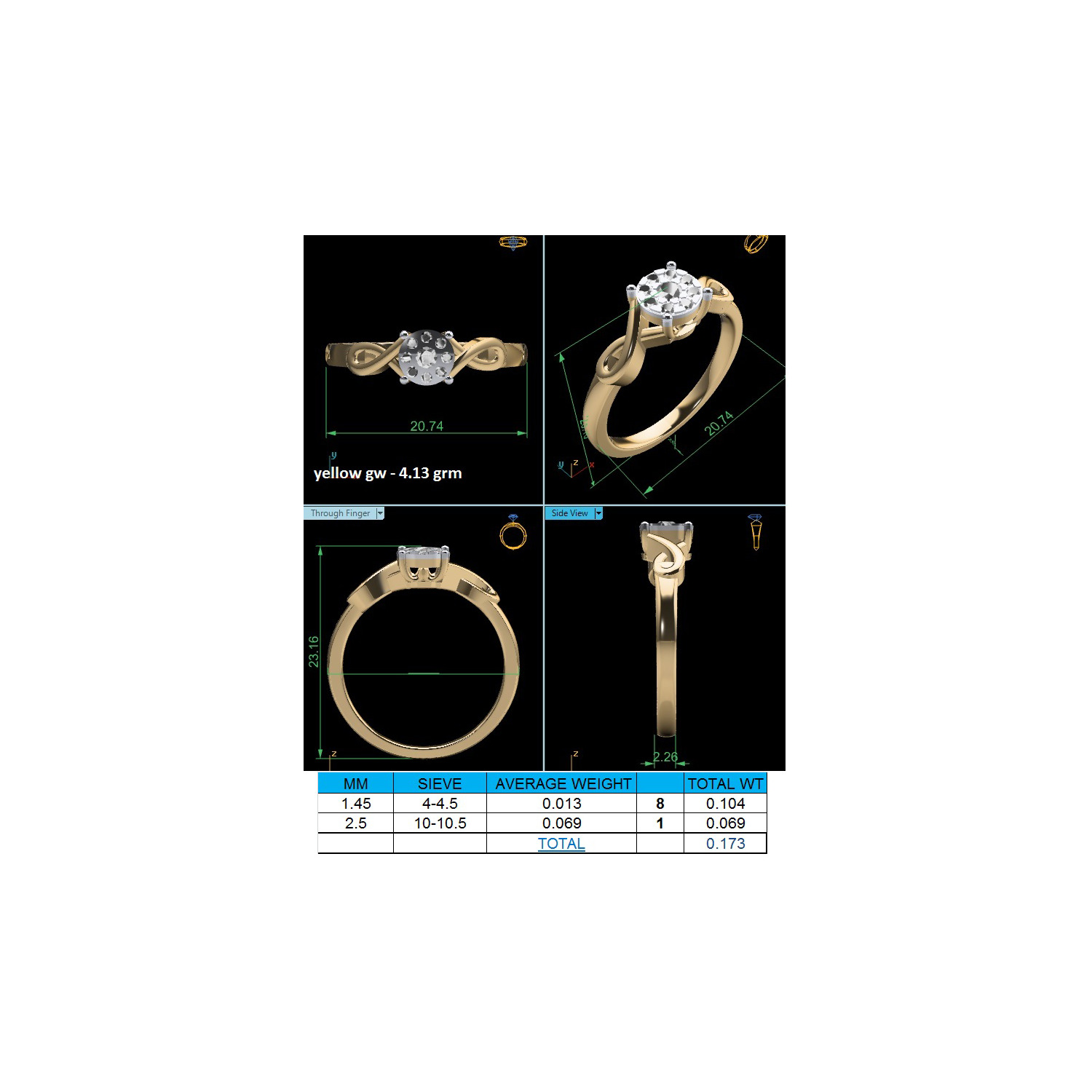 Women Ring Render 3dm STL MTL SLC JCD OBJ FBX Details 3D print model_20