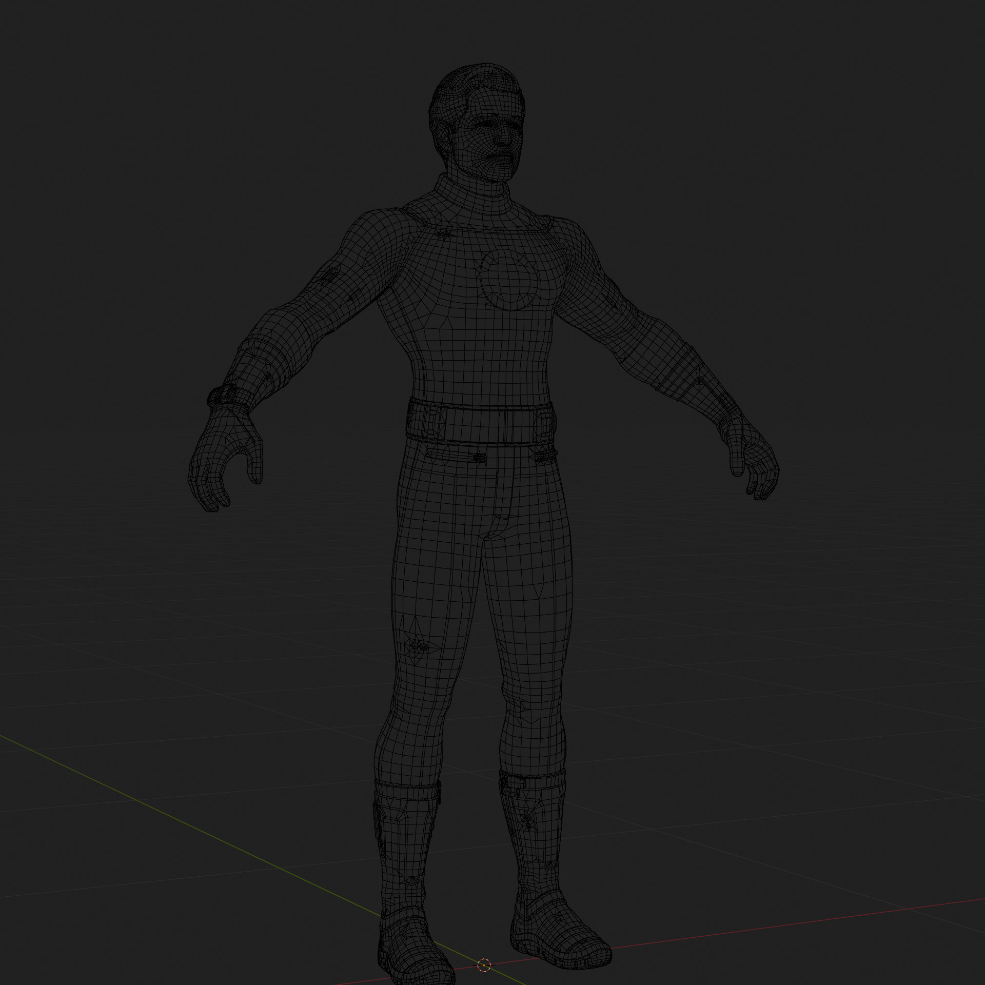 Reed Richards 3D Model Fortnite Mr Fantastic Rigged PBR FBX OBJ Low-poly 3D model_15