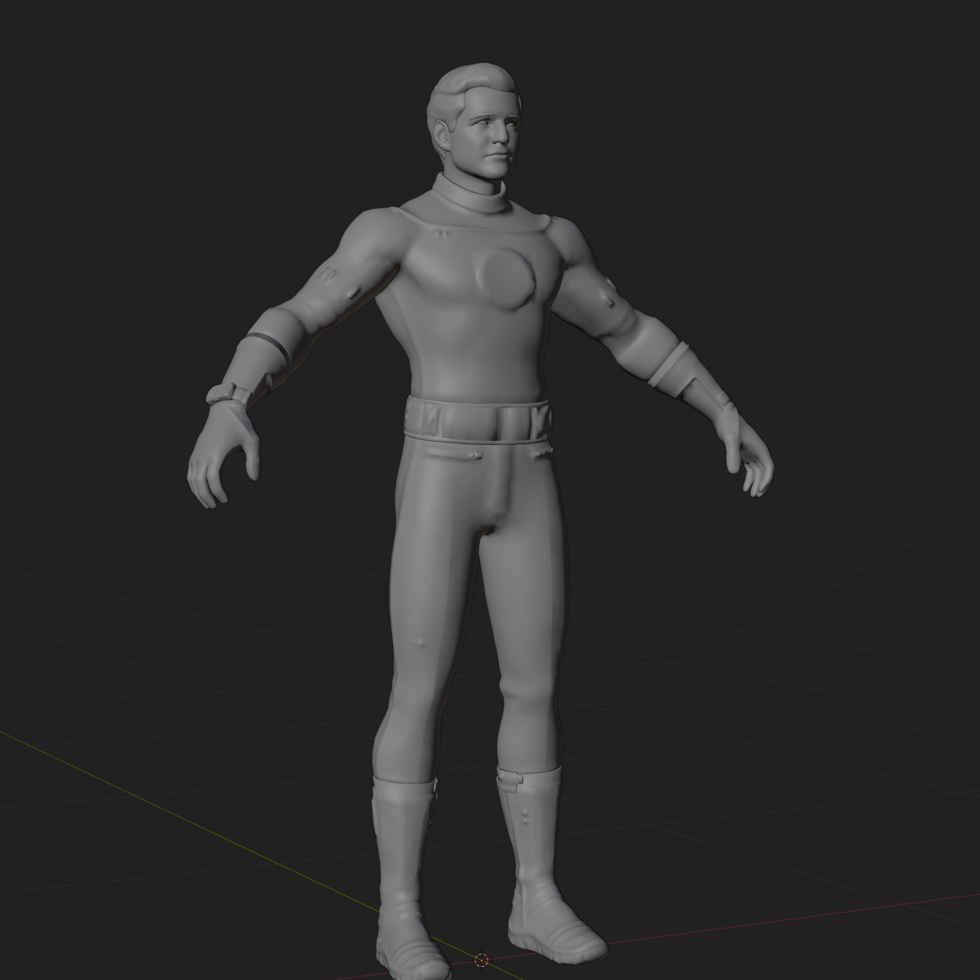 Reed Richards 3D Model Fortnite Mr Fantastic Rigged PBR FBX OBJ Low-poly 3D model_7