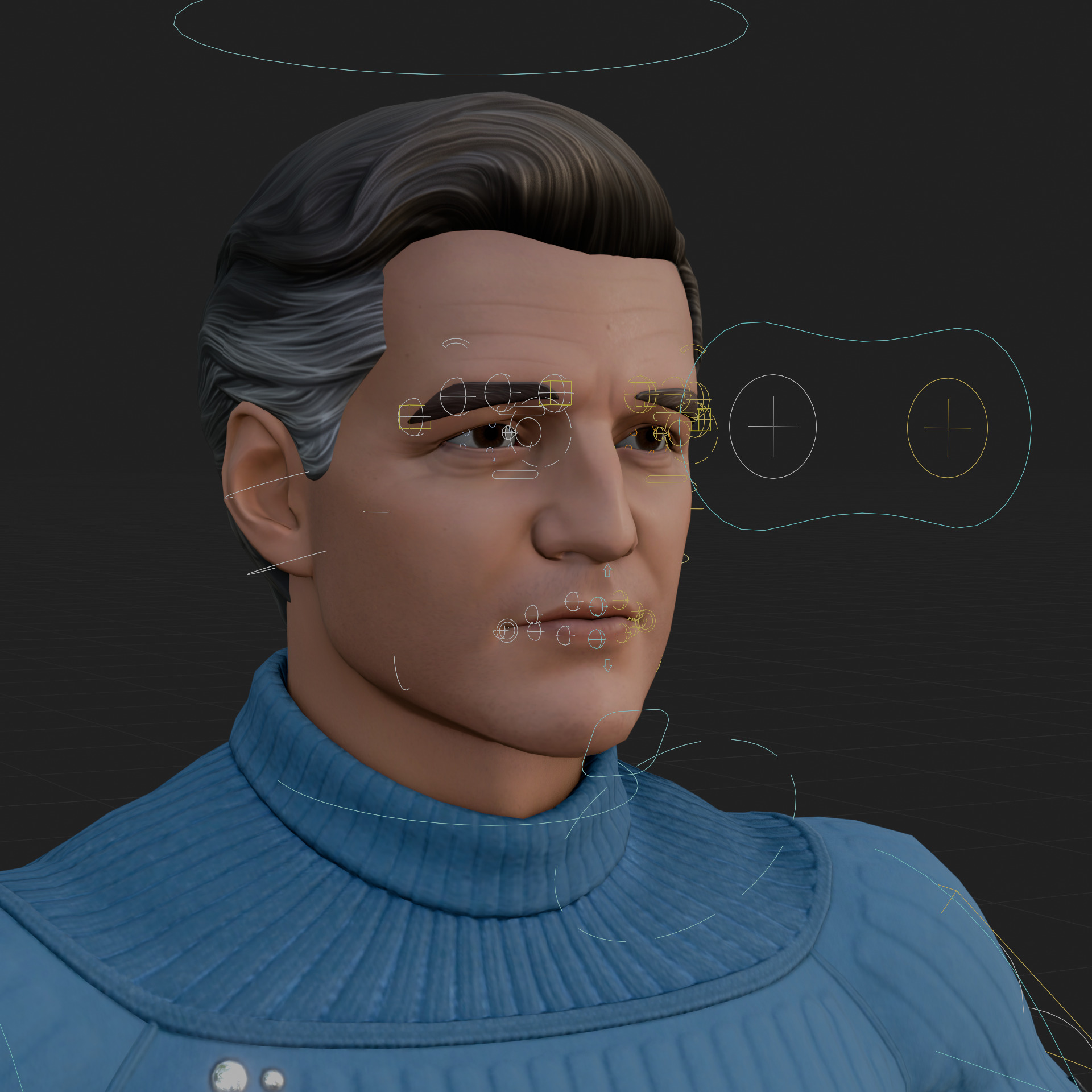 Reed Richards 3D Model Fortnite Mr Fantastic Rigged PBR FBX OBJ Low-poly 3D model_2