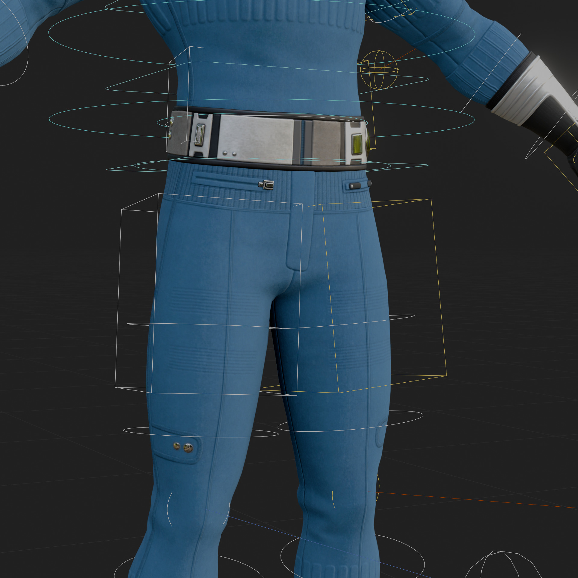 Reed Richards 3D Model Fortnite Mr Fantastic Rigged PBR FBX OBJ Low-poly 3D model_4