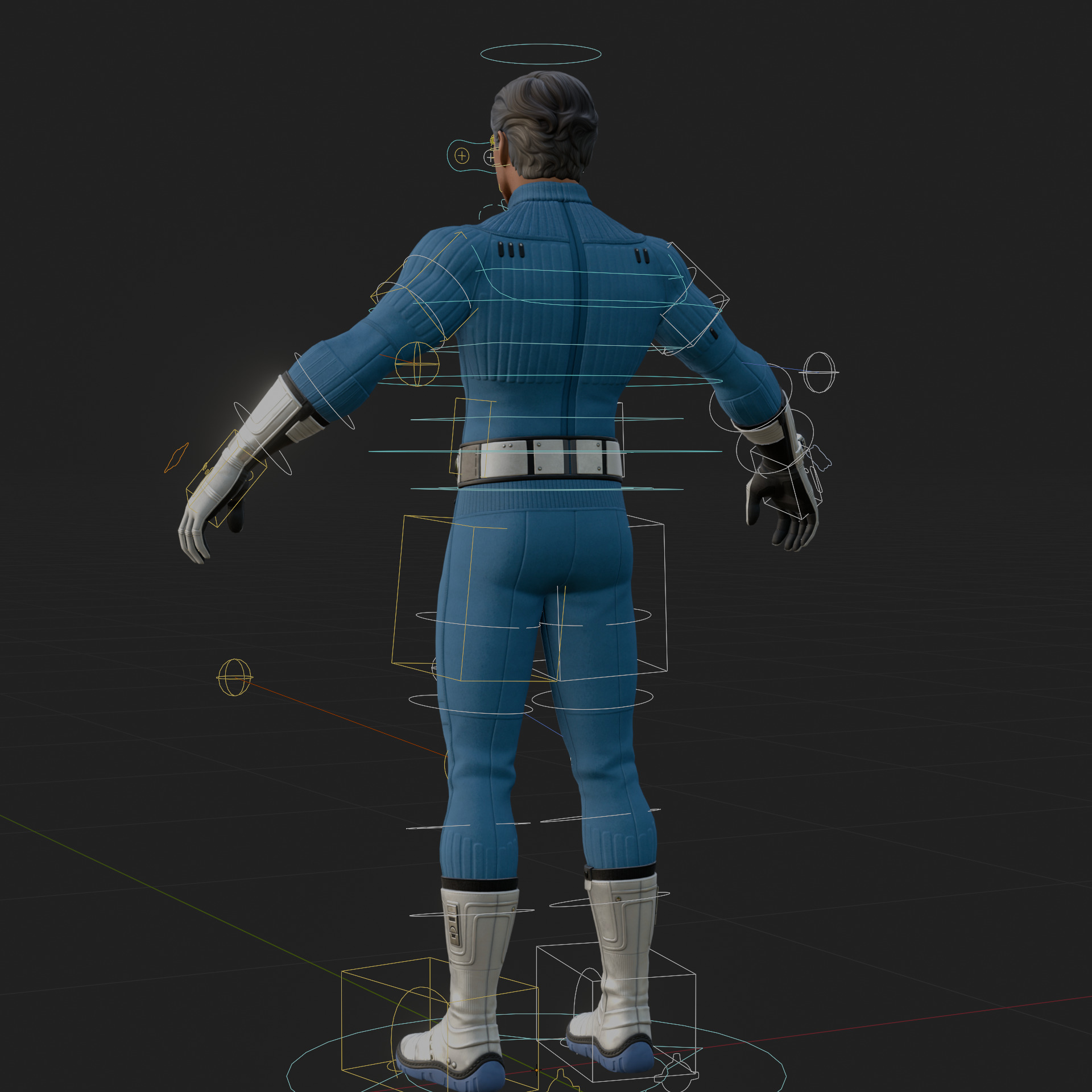 Reed Richards 3D Model Fortnite Mr Fantastic Rigged PBR FBX OBJ Low-poly 3D model_1