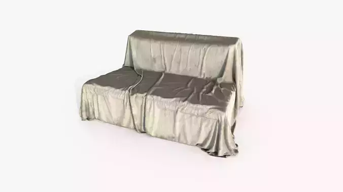 Dirty Covered Sofa Small