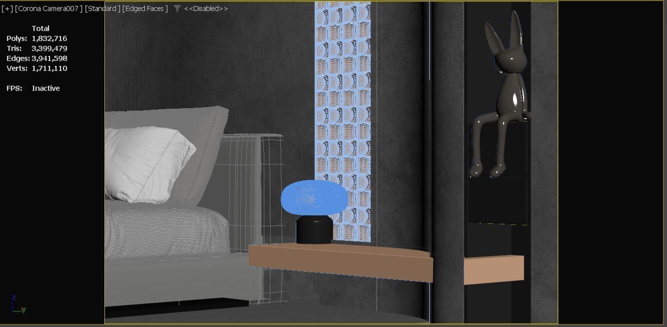 Bed Room 3D model_9
