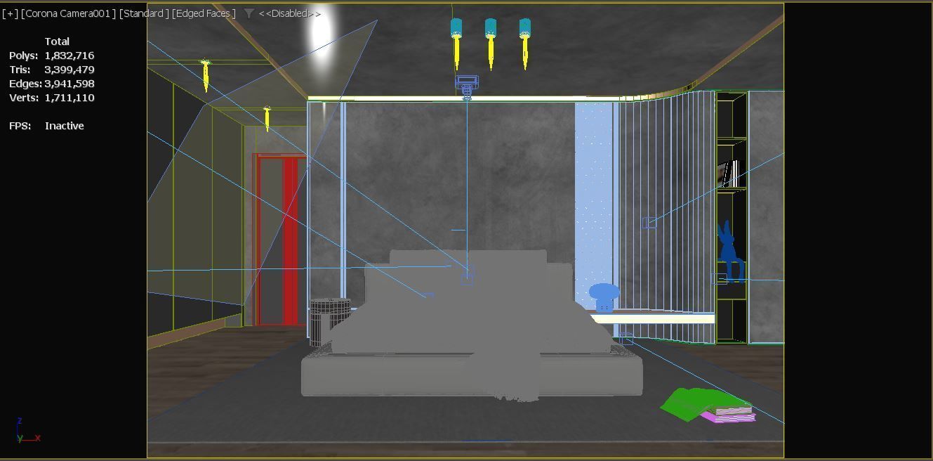 Bed Room 3D model_15