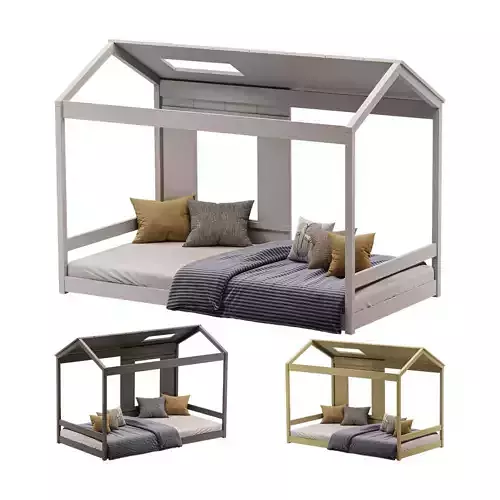 EUROCO Wood Twin Classic House