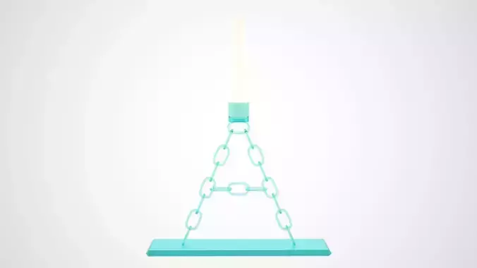 Chain A Candleholder Tinted Glass Color