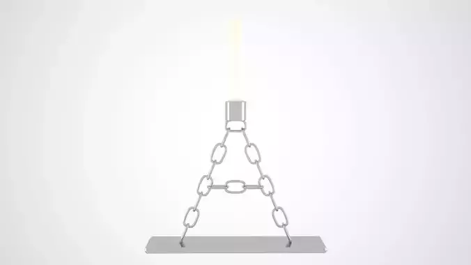 Chain A Candleholder Sliver Color