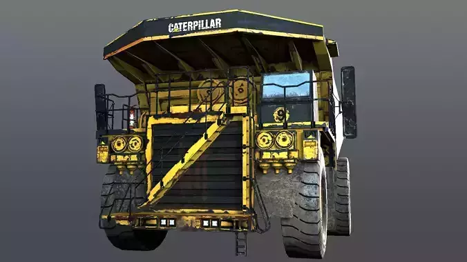 dump  truck  Low-poly 3D model