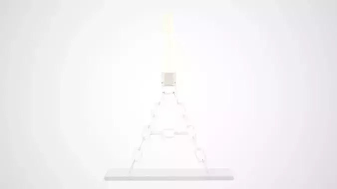 Chain A Candleholder Clear Glass Color