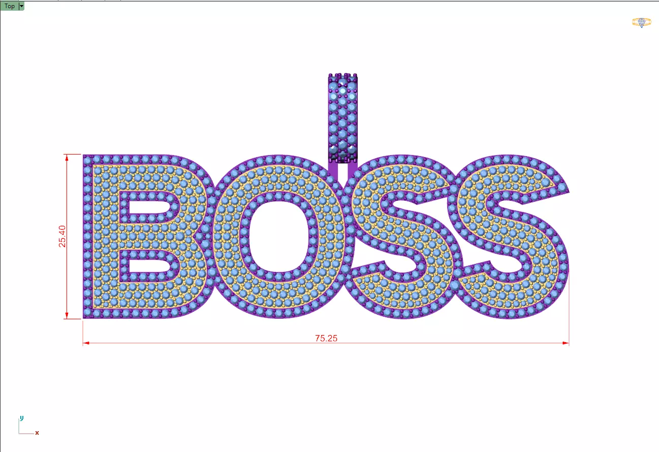  Diamond Pendant  3D print model_5