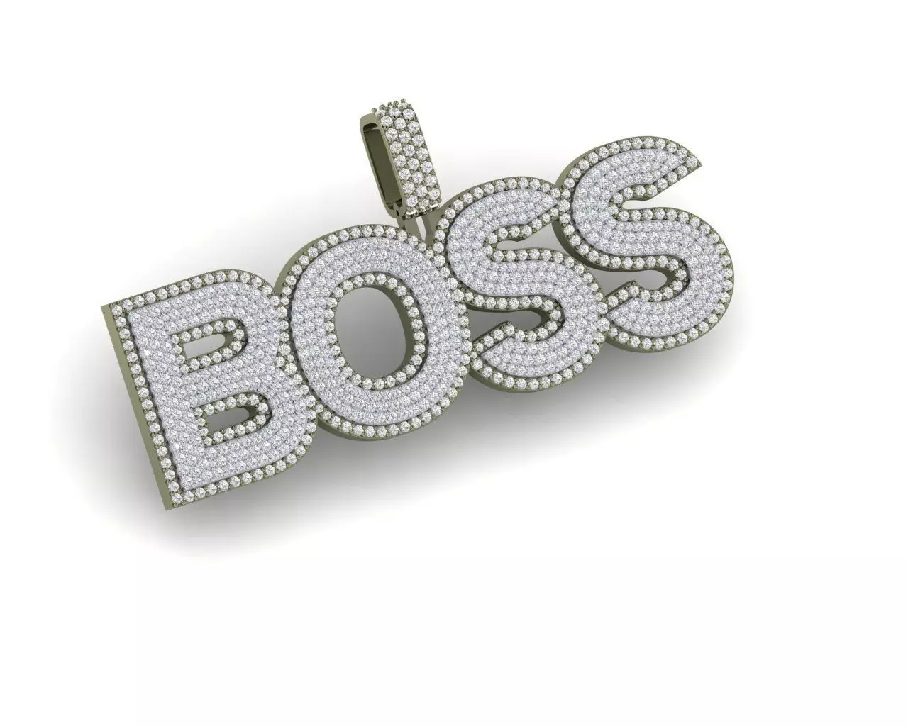  Diamond Pendant  3D print model_2