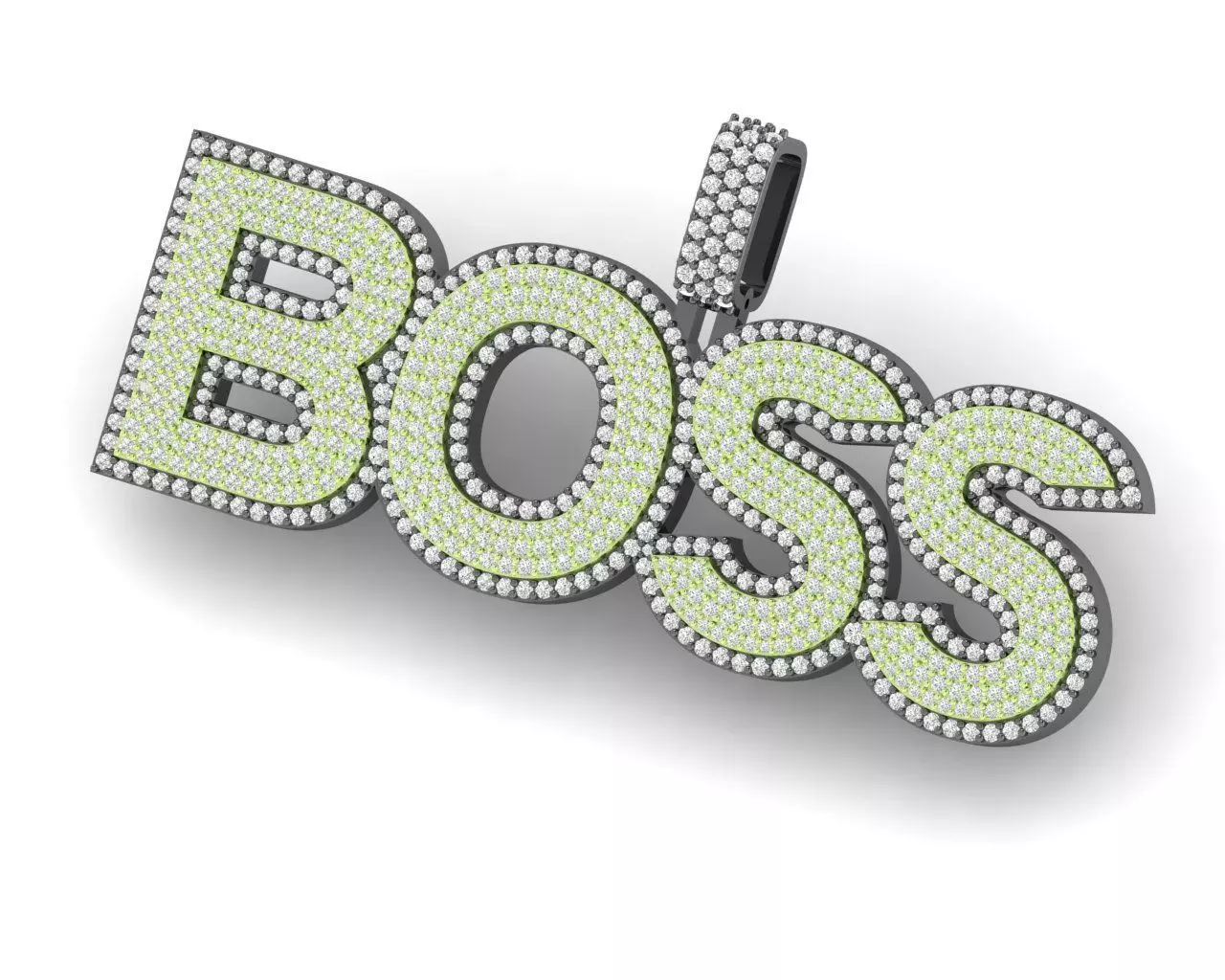  Diamond Pendant  3D print model_1