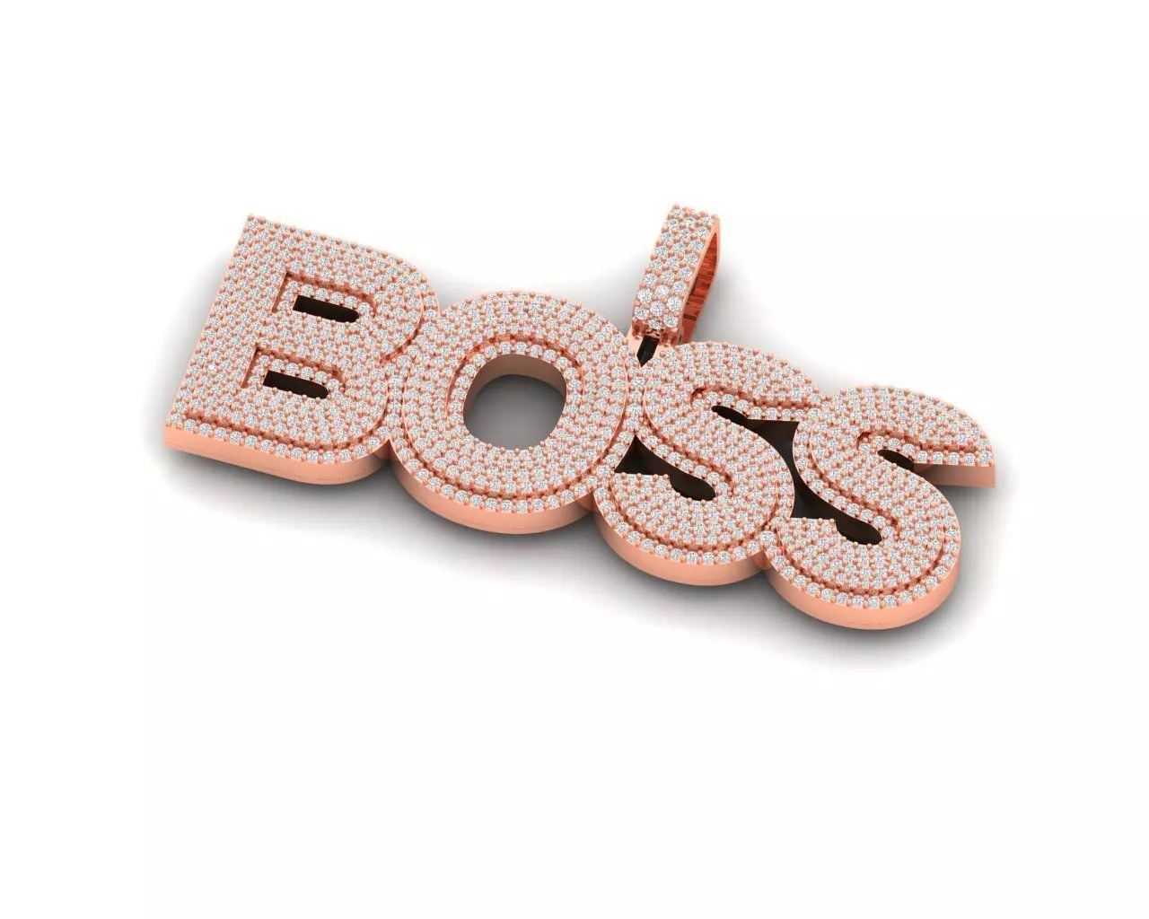  Diamond Pendant  3D print model_3