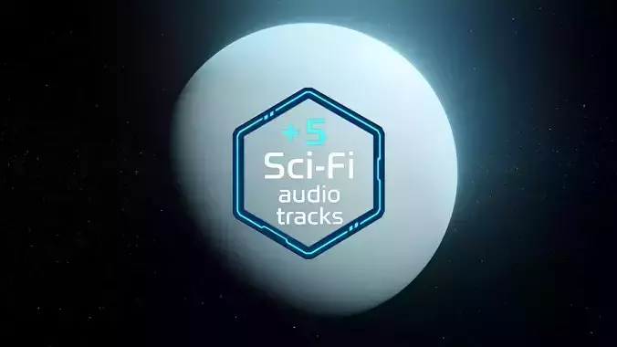 Photorealistic Uranus High-Res Textures and Sci-Fi Music Pack Low-poly 3D model
