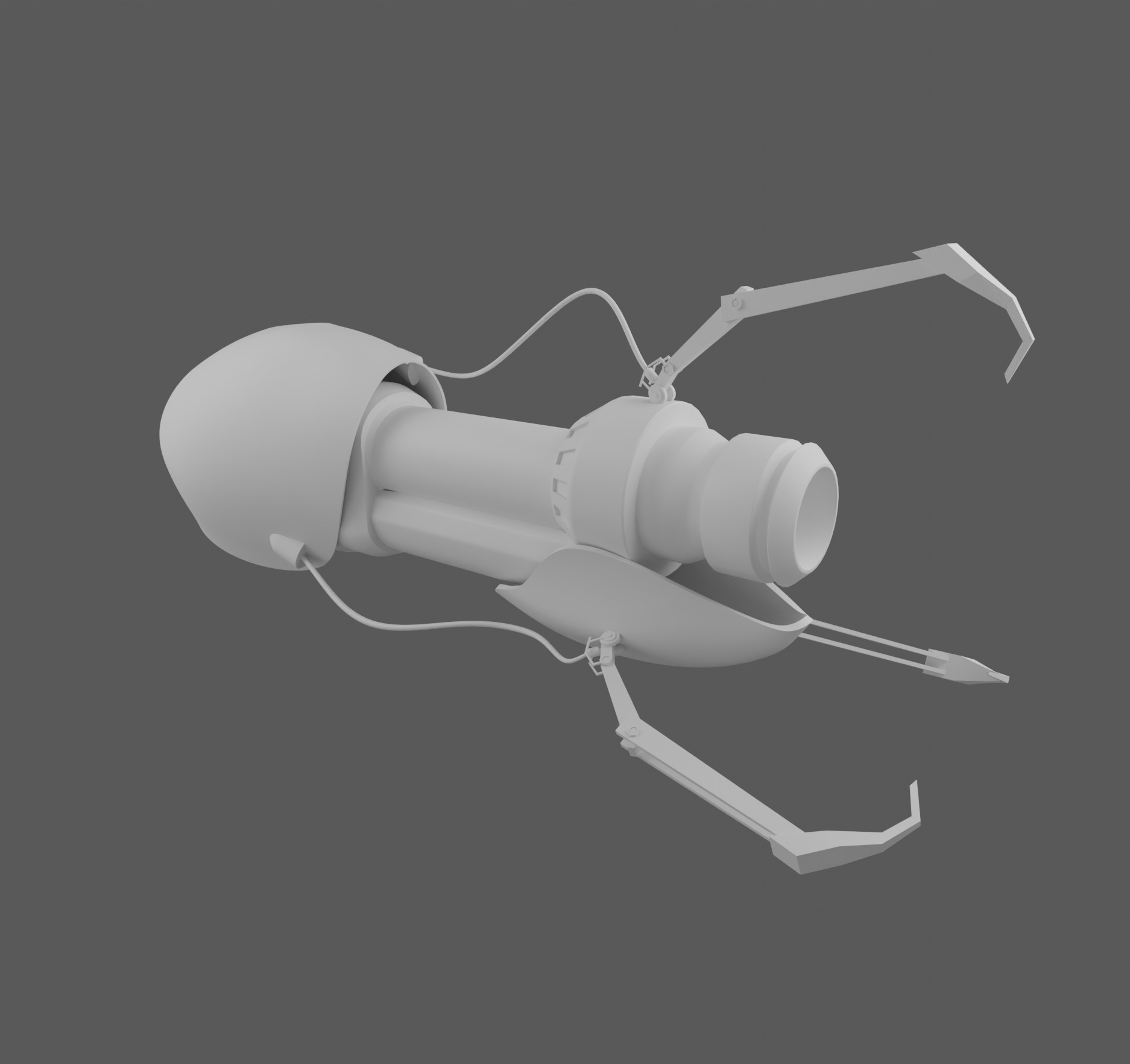 Portal Gun  Low-poly 3D model_2