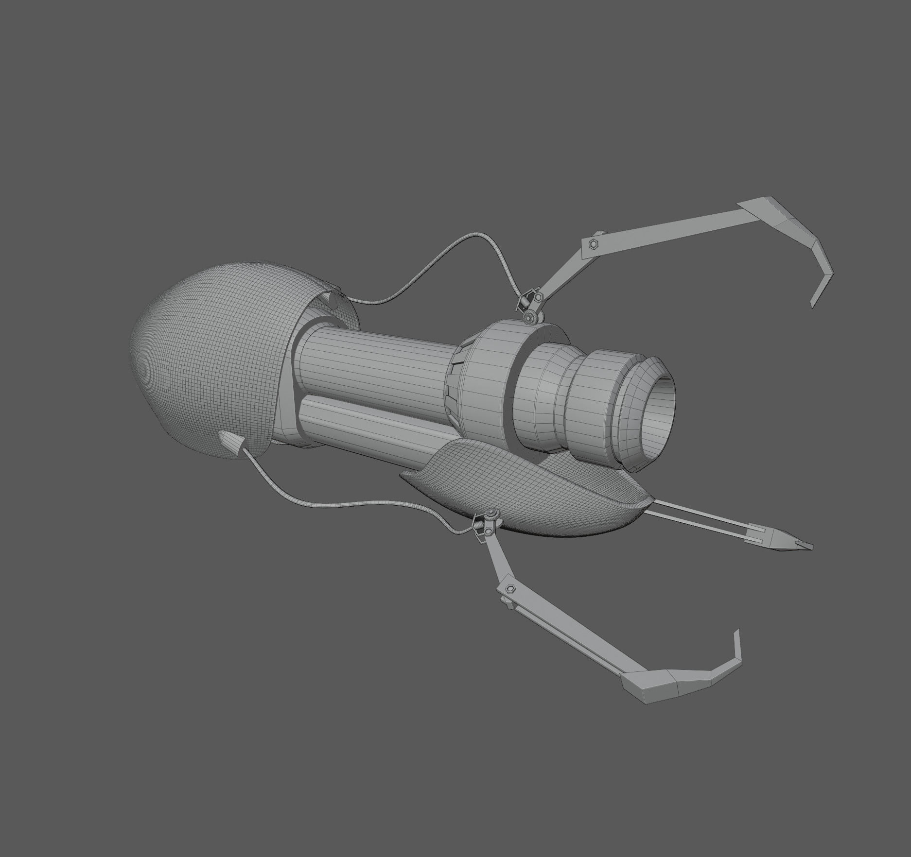 Portal Gun  Low-poly 3D model_3