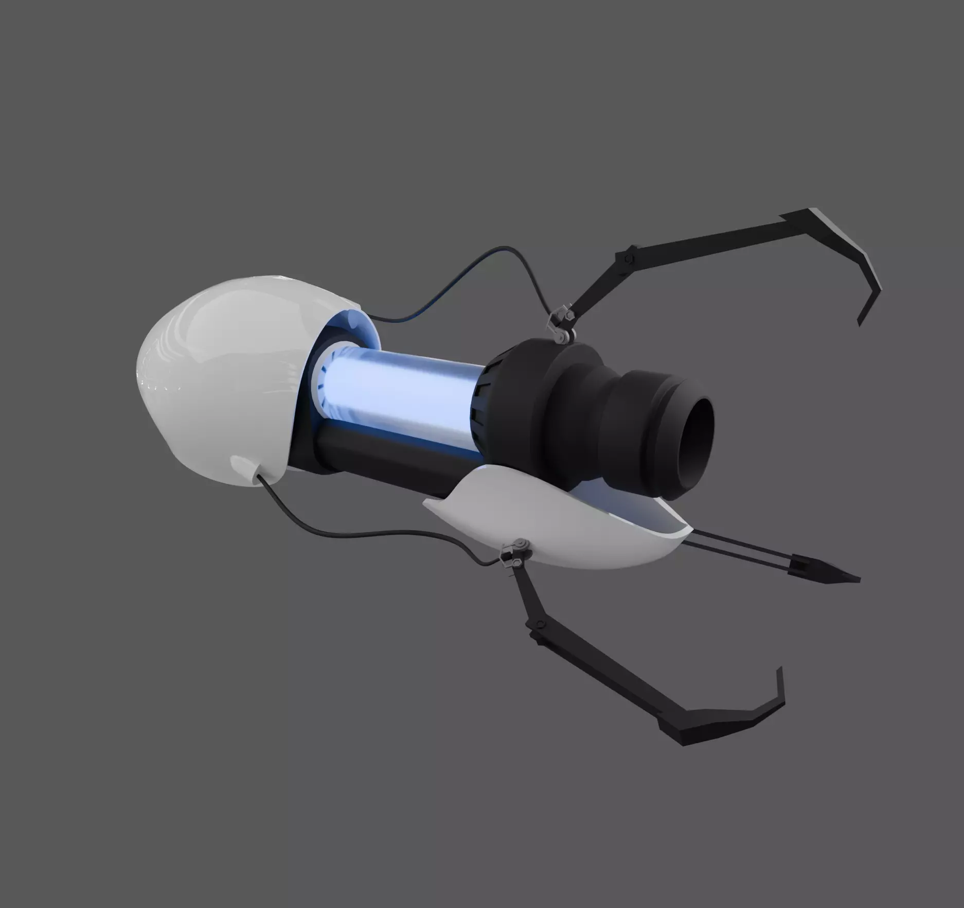 Portal Gun  Low-poly 3D model_0