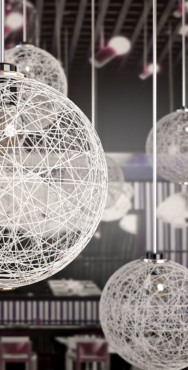 Thread light 3D model_2