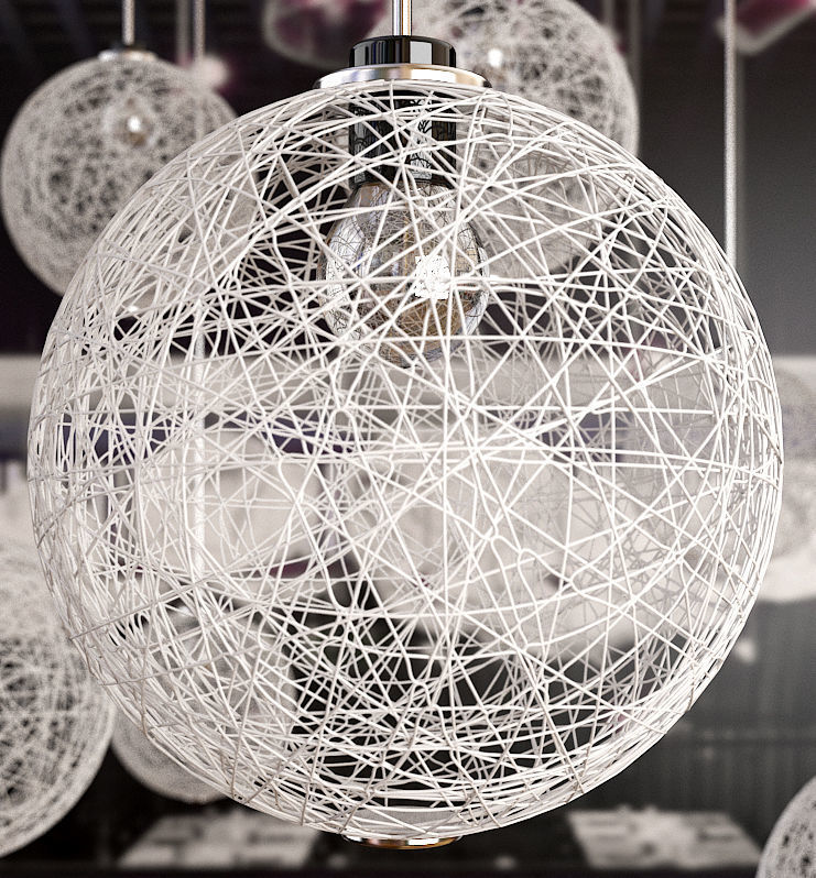 Thread light 3D model_4