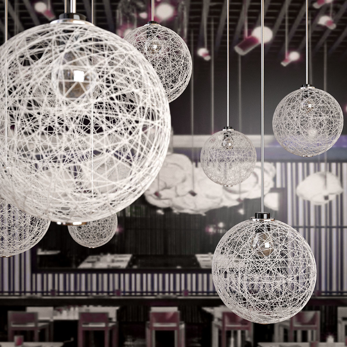 Thread light 3D model_3