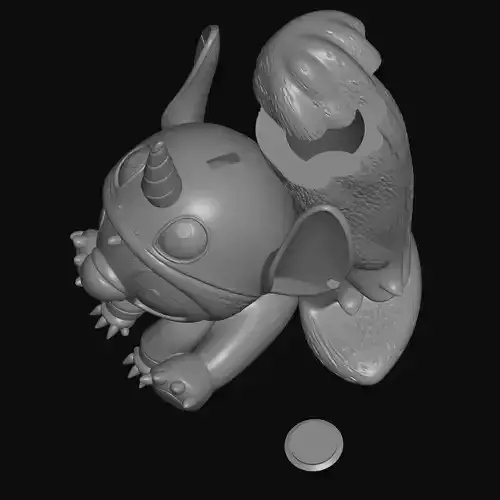 unicorn stitch money box pencil holder model