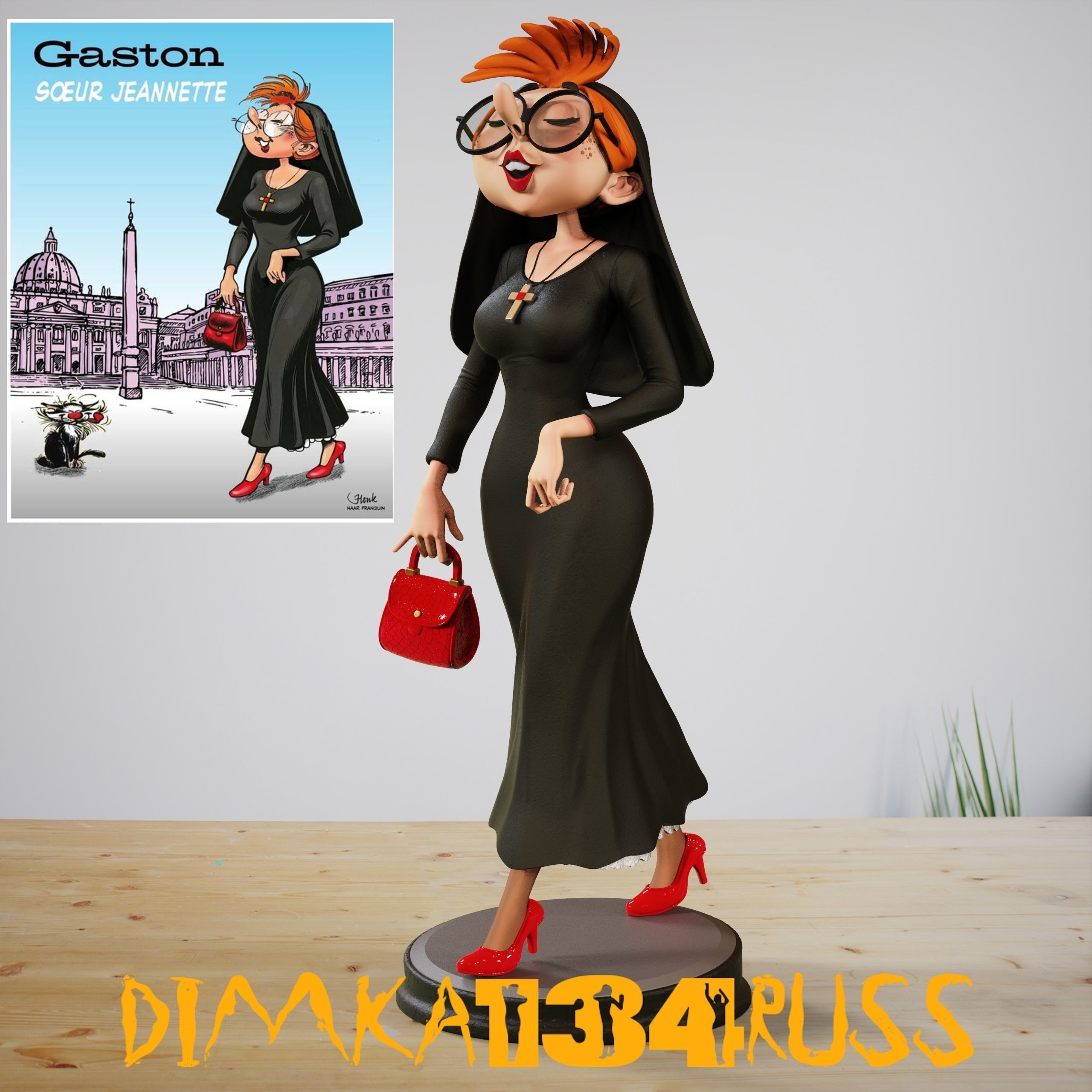 Miss Jeanne 3D print model_18