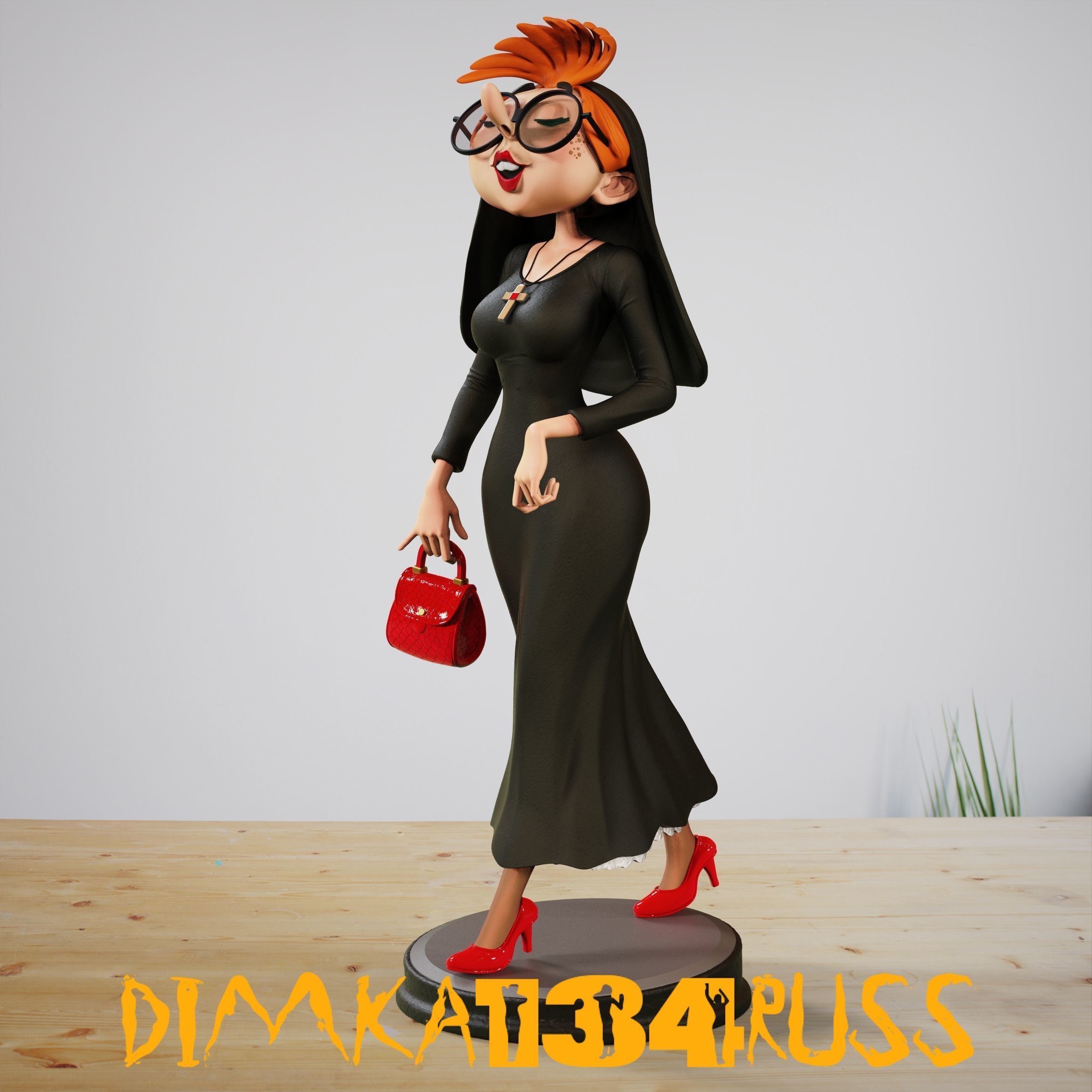 Miss Jeanne 3D print model_7