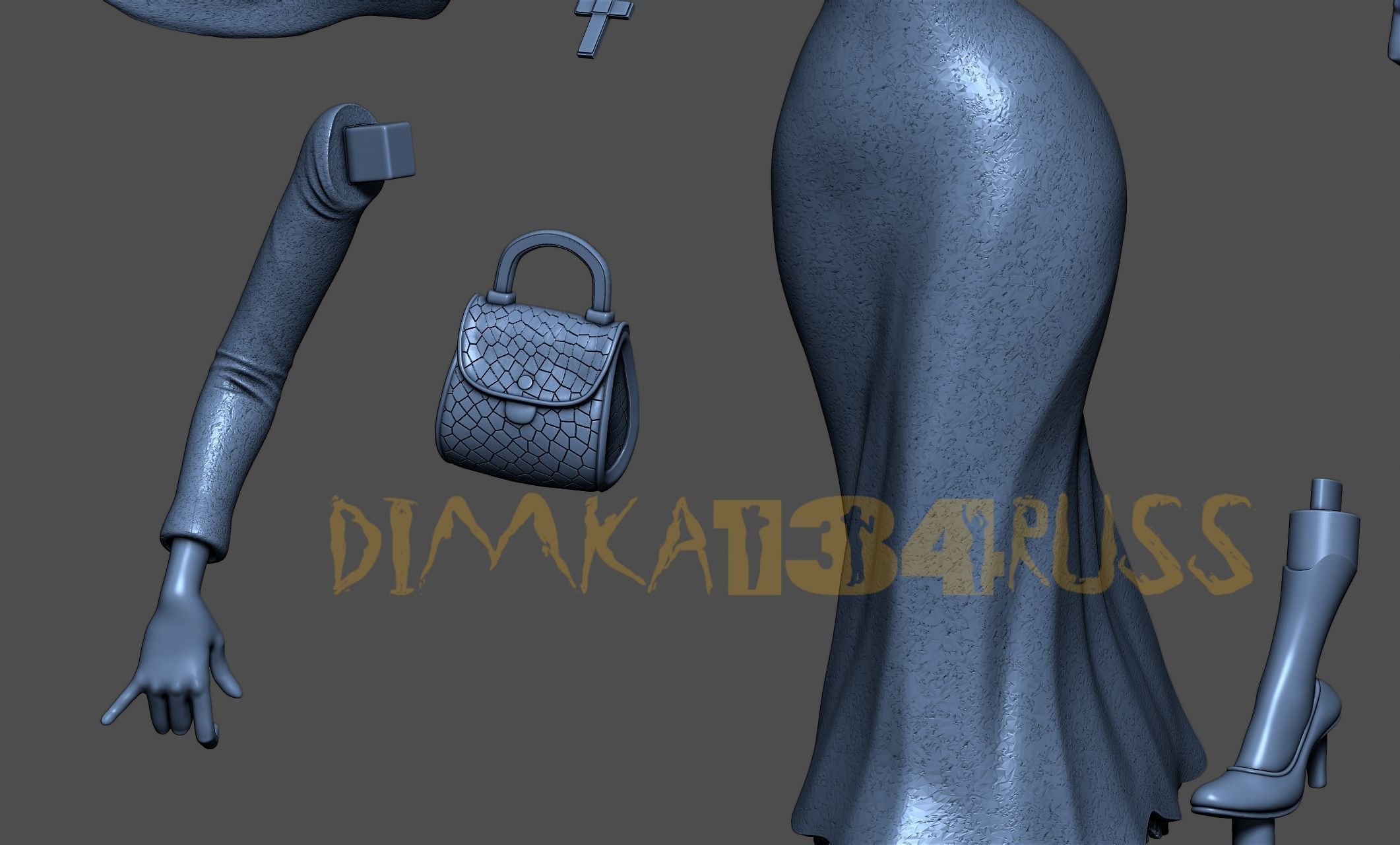 Miss Jeanne 3D print model_26